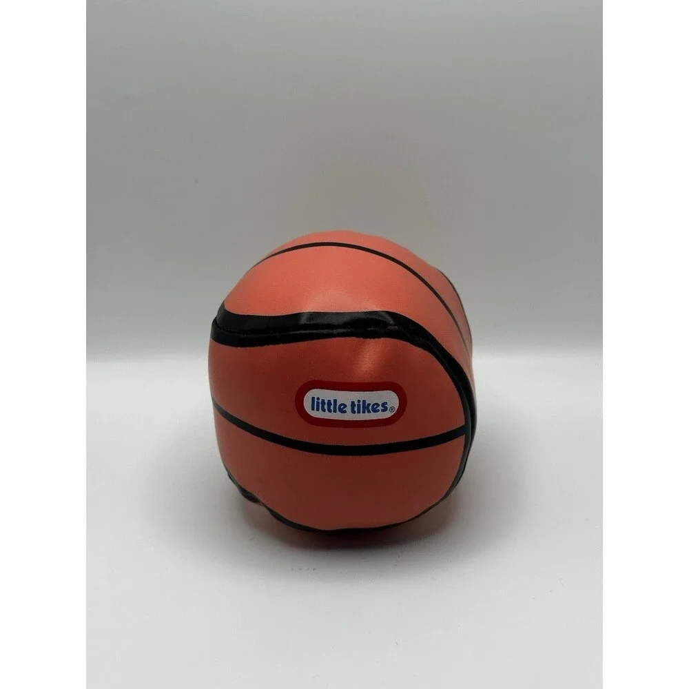 Little Tikes Soft Plush Basketball Toy Orange Black Stitched Vinyl Kids